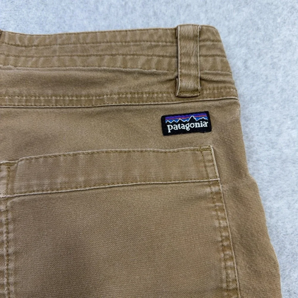 Patagonia Retro Grade Shorts Mens Medium Brown Organic Cotton Canvas 15 Inch